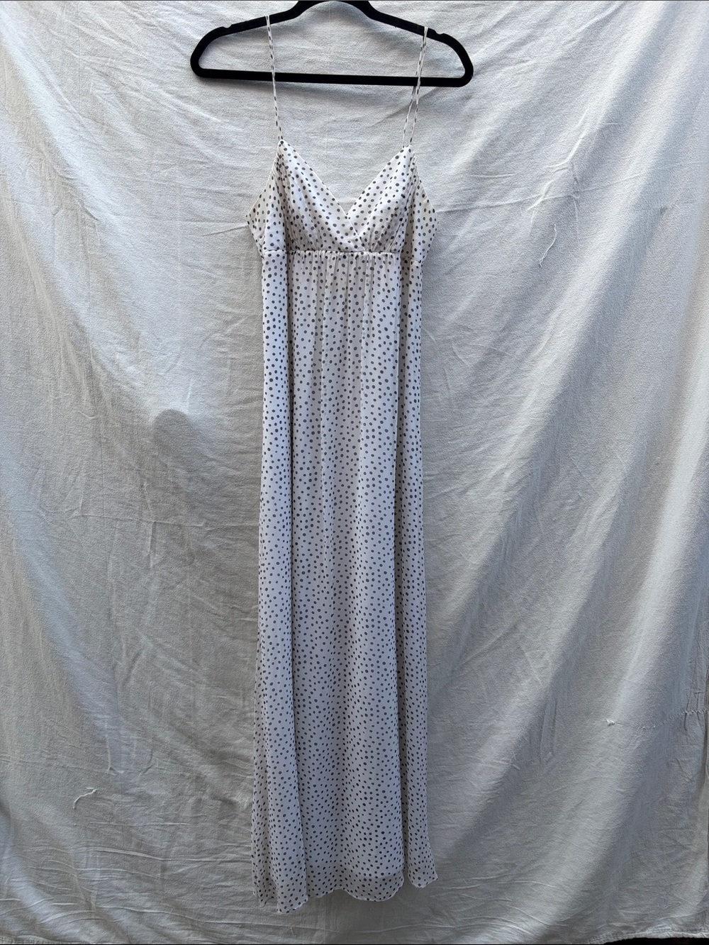 Polka Dot Spaghetti Strap Maxi Dress